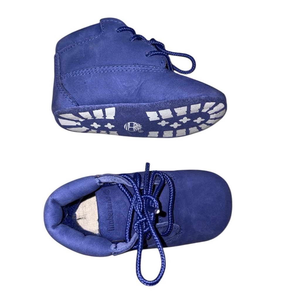 Timberland Royal Blue White Baby Walker Shoes Size 3 No Insoles Pre-owned No Box